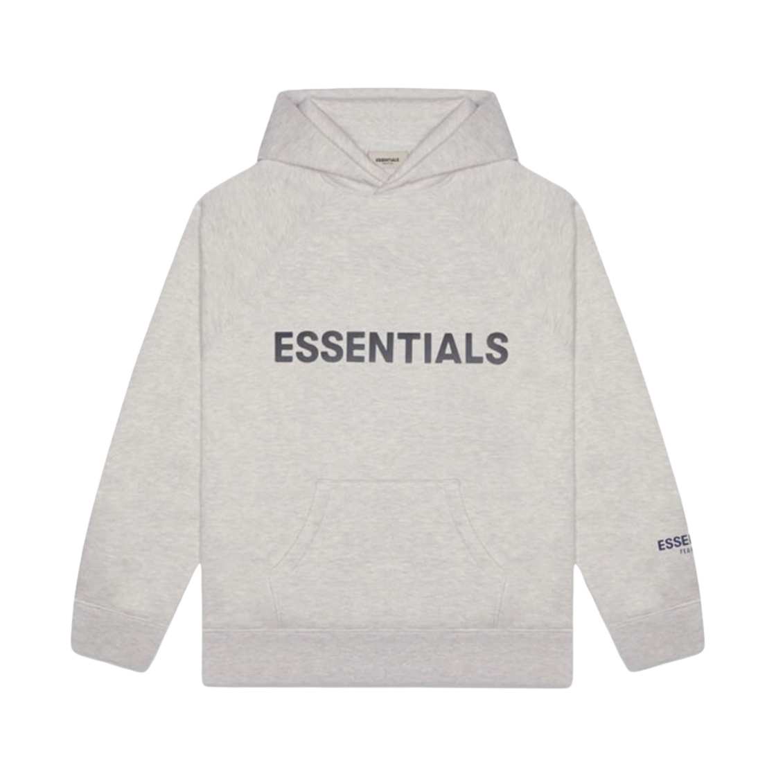 에센셜 3D 실리콘 아플리케 풀오버 후드 헤더 오트밀/다크 헤더 오트밀 - 20FW