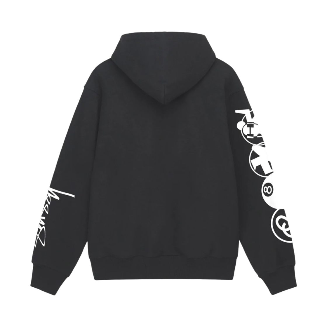 스투시 스택드 피그먼트 다이드 후드 블랙(Stussy Stacked Pigment Dyed Hoodie Black) - 2