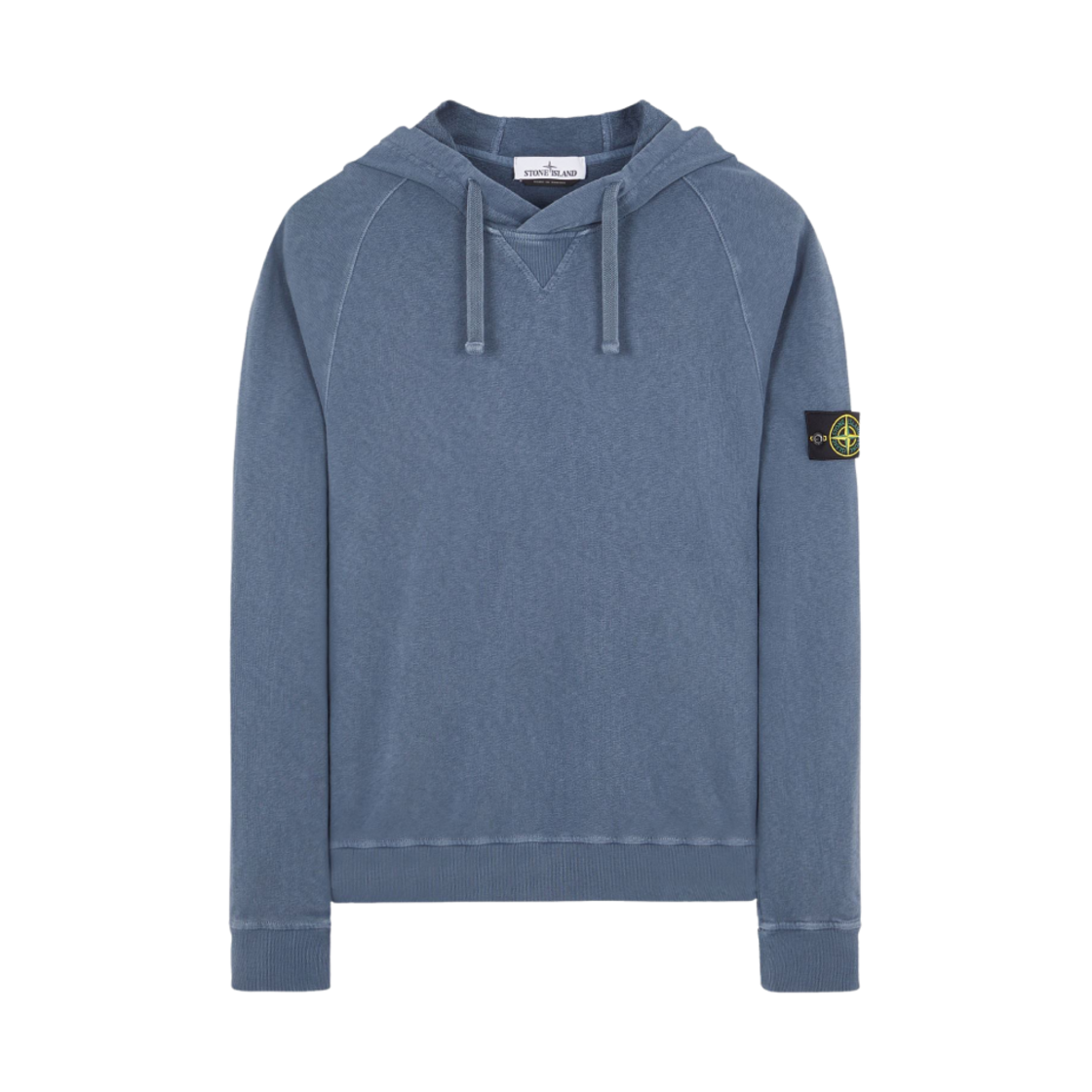스톤 아일랜드 62160 말파일 플리스 가먼트 다이드 후드 스웨트셔츠 아비오 블루 - 23SS(Stone Island 62160 Malfile Fleece Garment Dyed Hooded Sweatshirt Avio Blue - 23SS) - 1