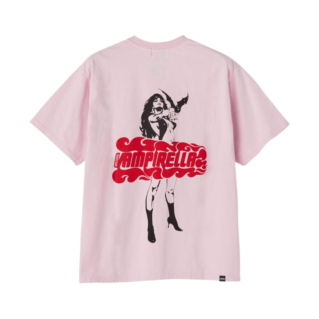 히스테릭 글래머 x 뱀피렐라 플레임 로고 티셔츠 핑크(Hysteric Glamour x Vampirella Flame Logo T-Shirt Pink) - 1