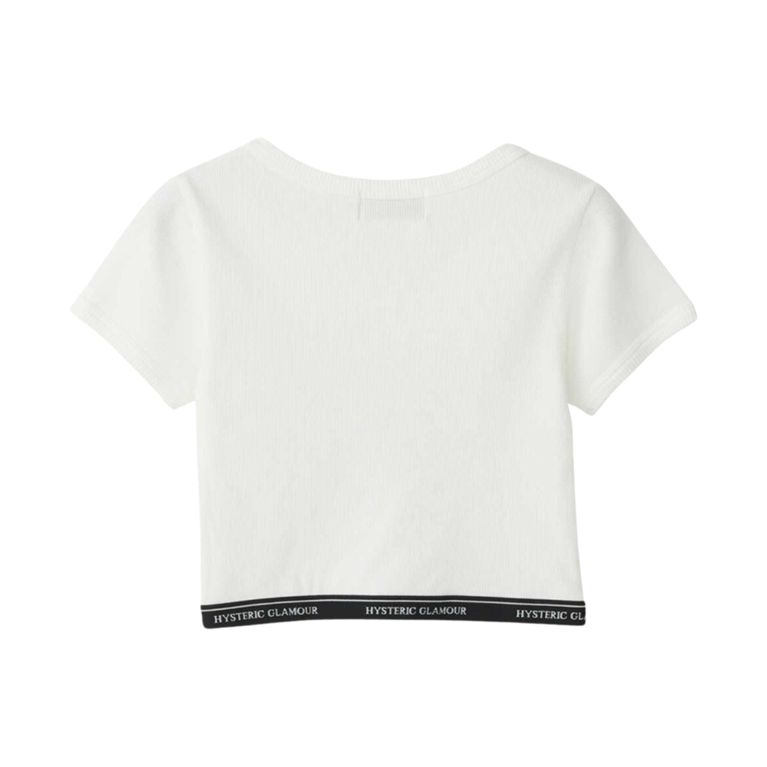 (W) 히스테릭 글래머 스모킹 걸 치비 티셔츠 화이트((W) Hysteric Glamour Smoking Girl Chibi T-Shirt White) - 2