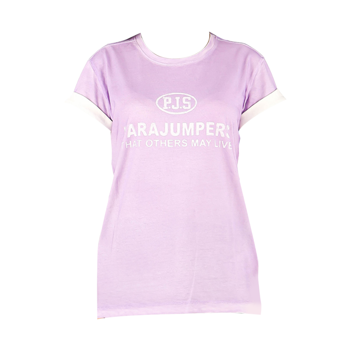 23SMPWTEEYS33665 (W) Parajumpers Spray Logo T-shirts Pink - 23SS