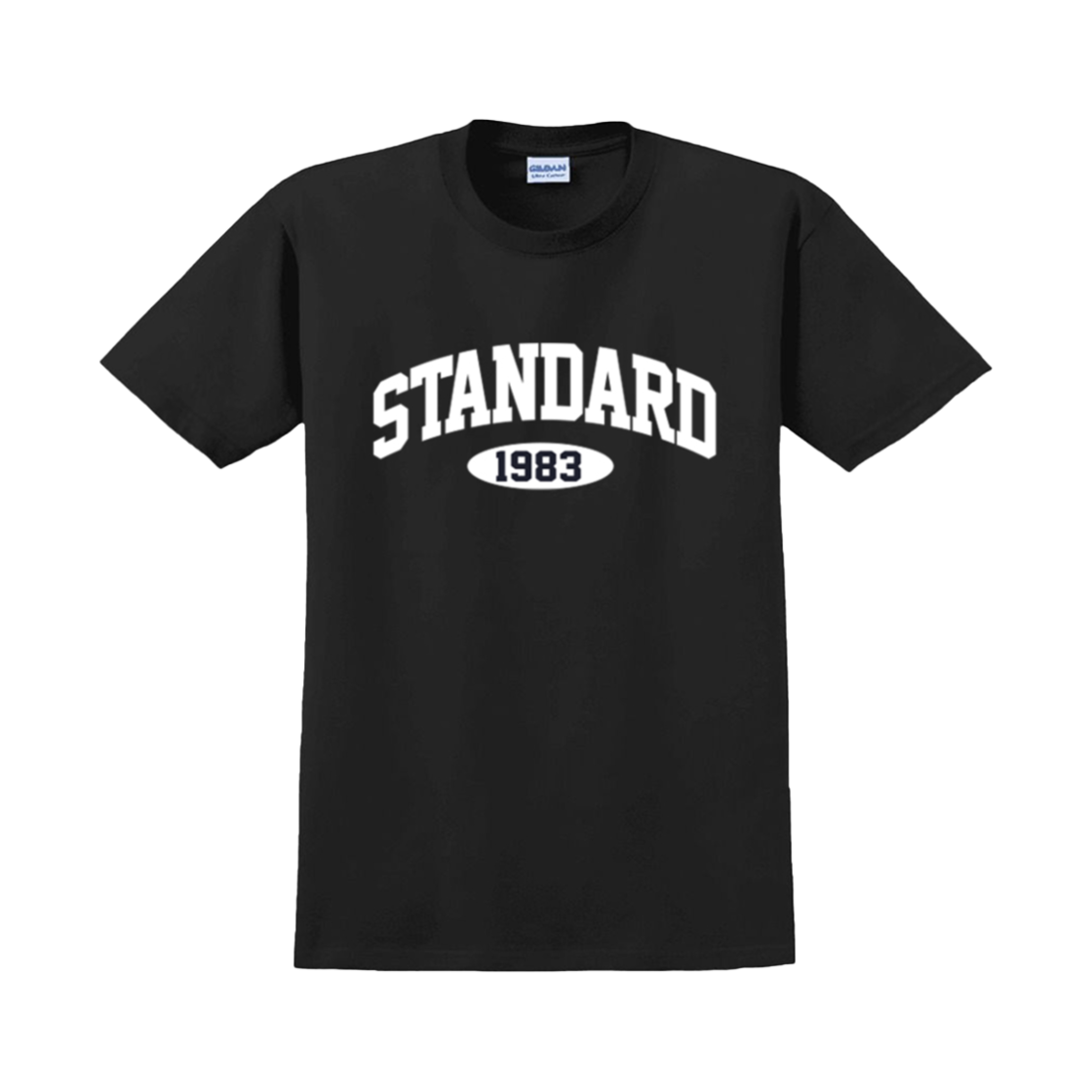 Gildan X 아메리칸 컬렉션 스탠다드 1983 티셔츠 블랙(Gildan X American Collection STANDARD 1983 T-Shirt Black)