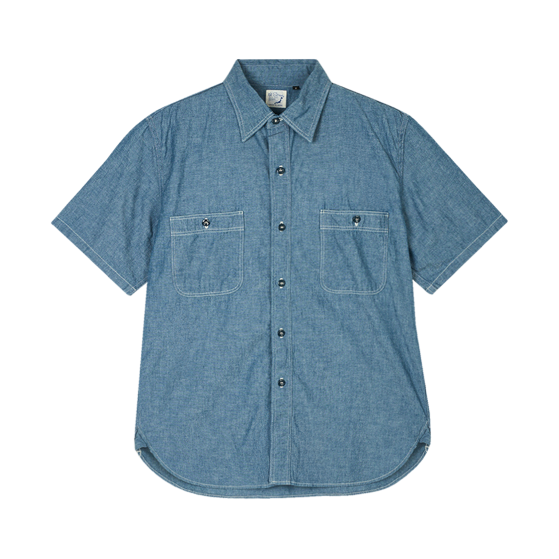 오어슬로우 쇼트 슬리브 워크 셔츠 샴브레이 - 25SS(Orslow Short Sleeve Work Shirt Chambray - 25SS)