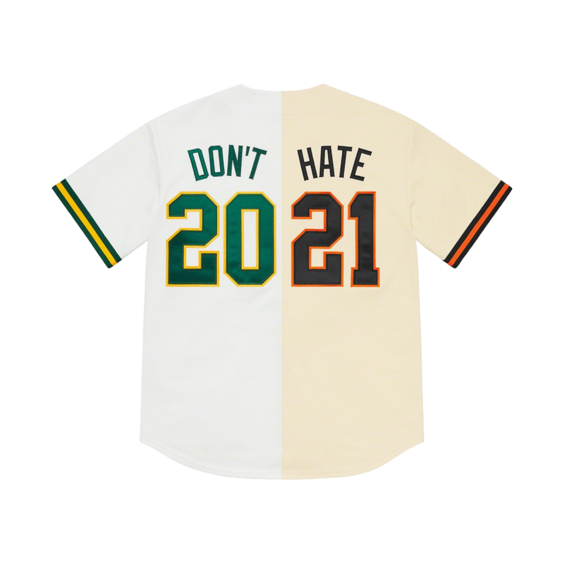 슈프림 돈 헤이트 베이스볼 저지 내츄럴 - 21SS(Supreme Don't Hate Baseball Jersey Natural - 21SS) - 2