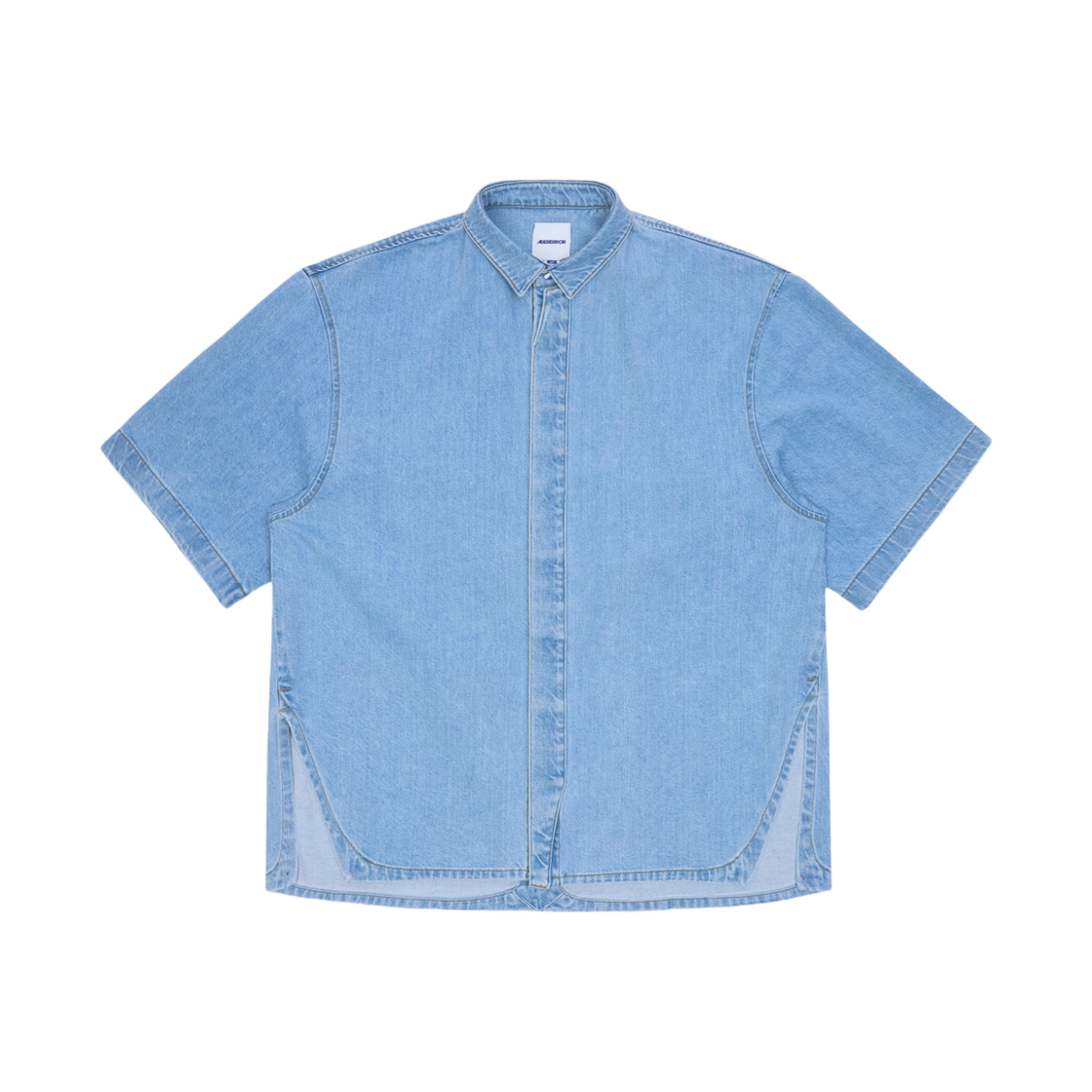 아더에러 하프 슬리브 셔츠 프로덕트 57 라이트 블루(Ader Error Half Sleeve Shirt Product 57 Light Blue) - 1