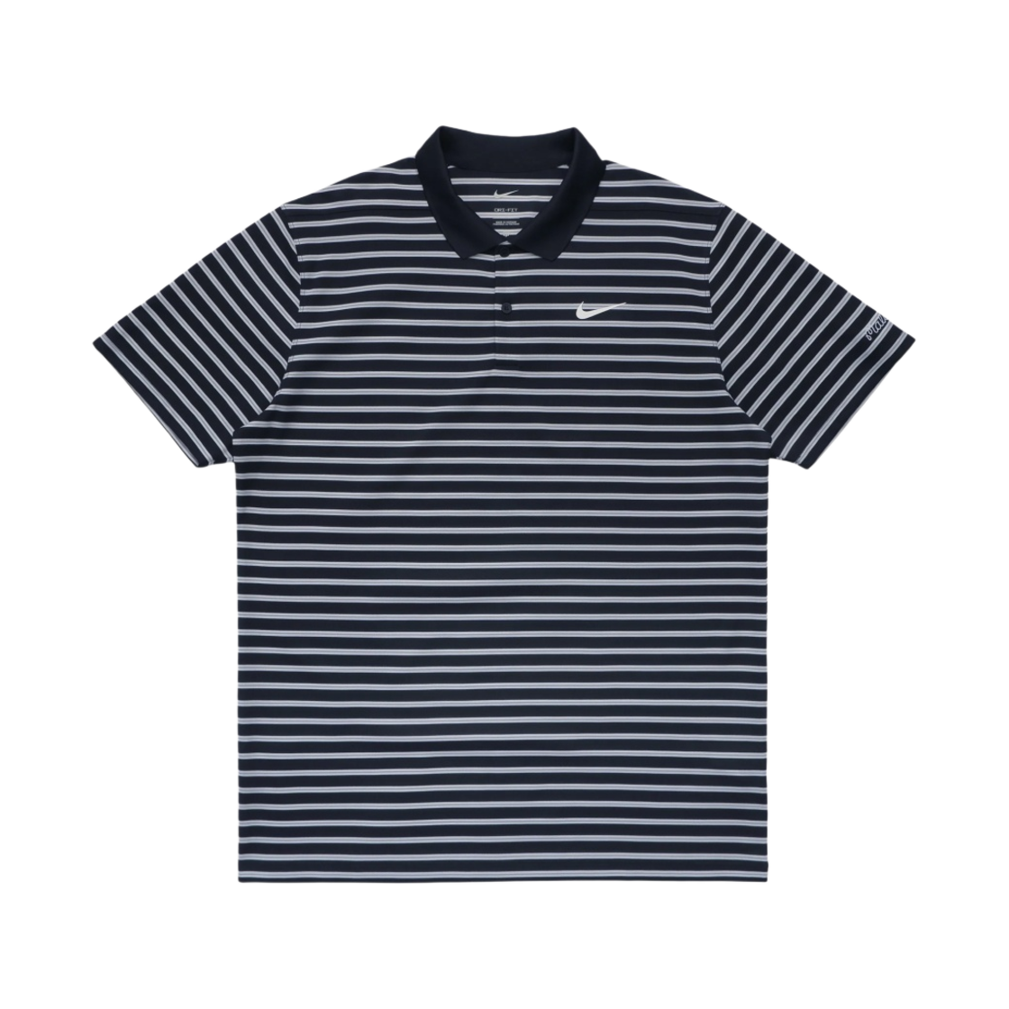 말본 골프 x 나이키 드라이핏 빅토리 스트라이프 폴로 옵시디언(Malbon Golf x Nike Dri-Fit Victory Stripe Polo Obsidian) - 1