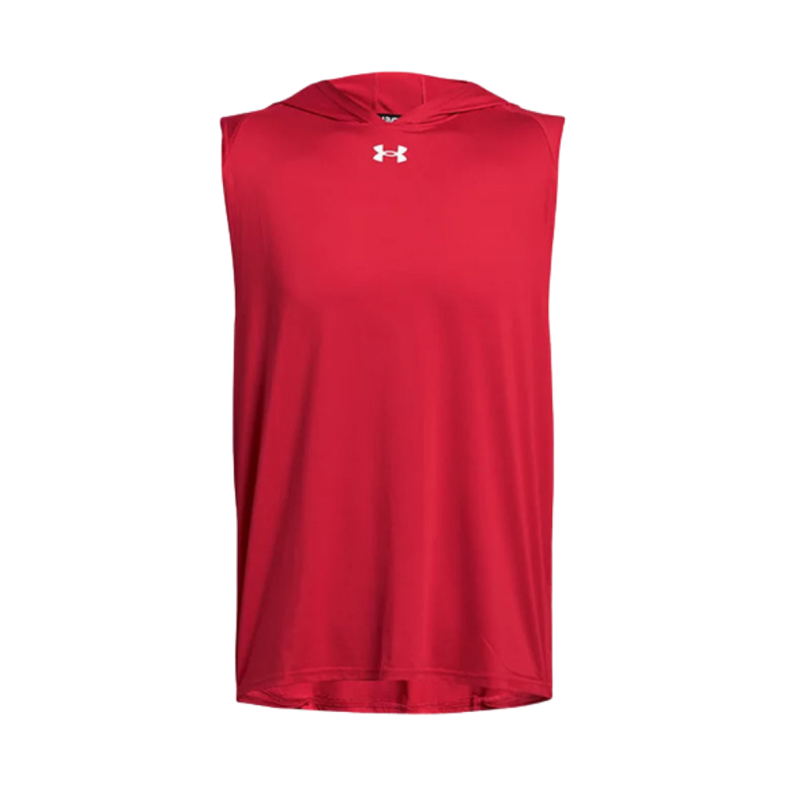 언더아머 UA 녹아웃 팀 슬리브리스 후드 레드 화이트(Under Armour UA Knockout Team Sleeveless Hoodie Red White) - 1