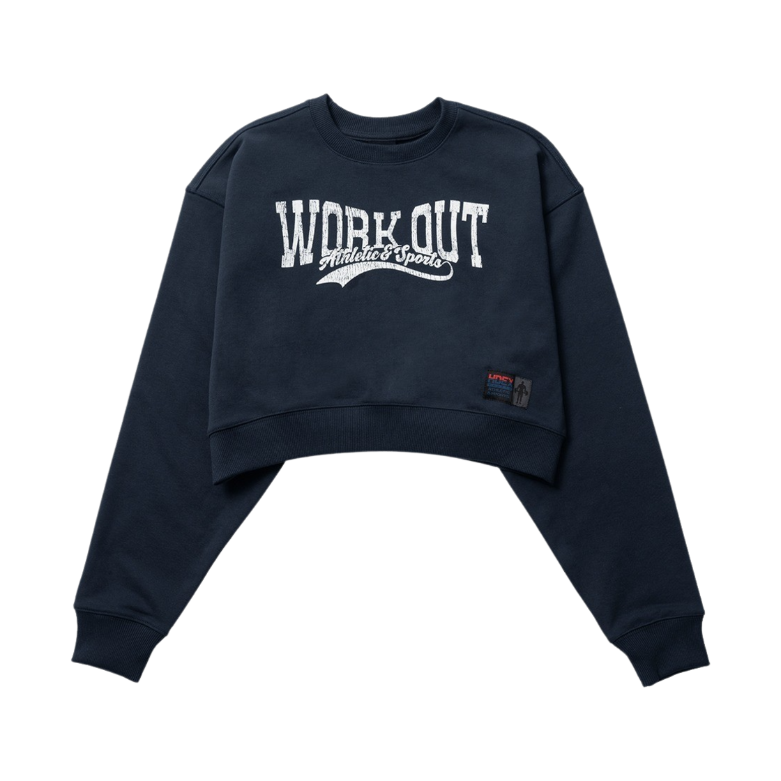 HD23FMT01W01_Navy HDEX Womens Workout Swash Sweatshirt Navy