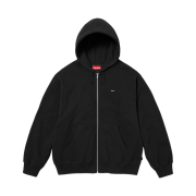Supreme Small Box Zip Up Hooded Sweatshirt Black - 23FW