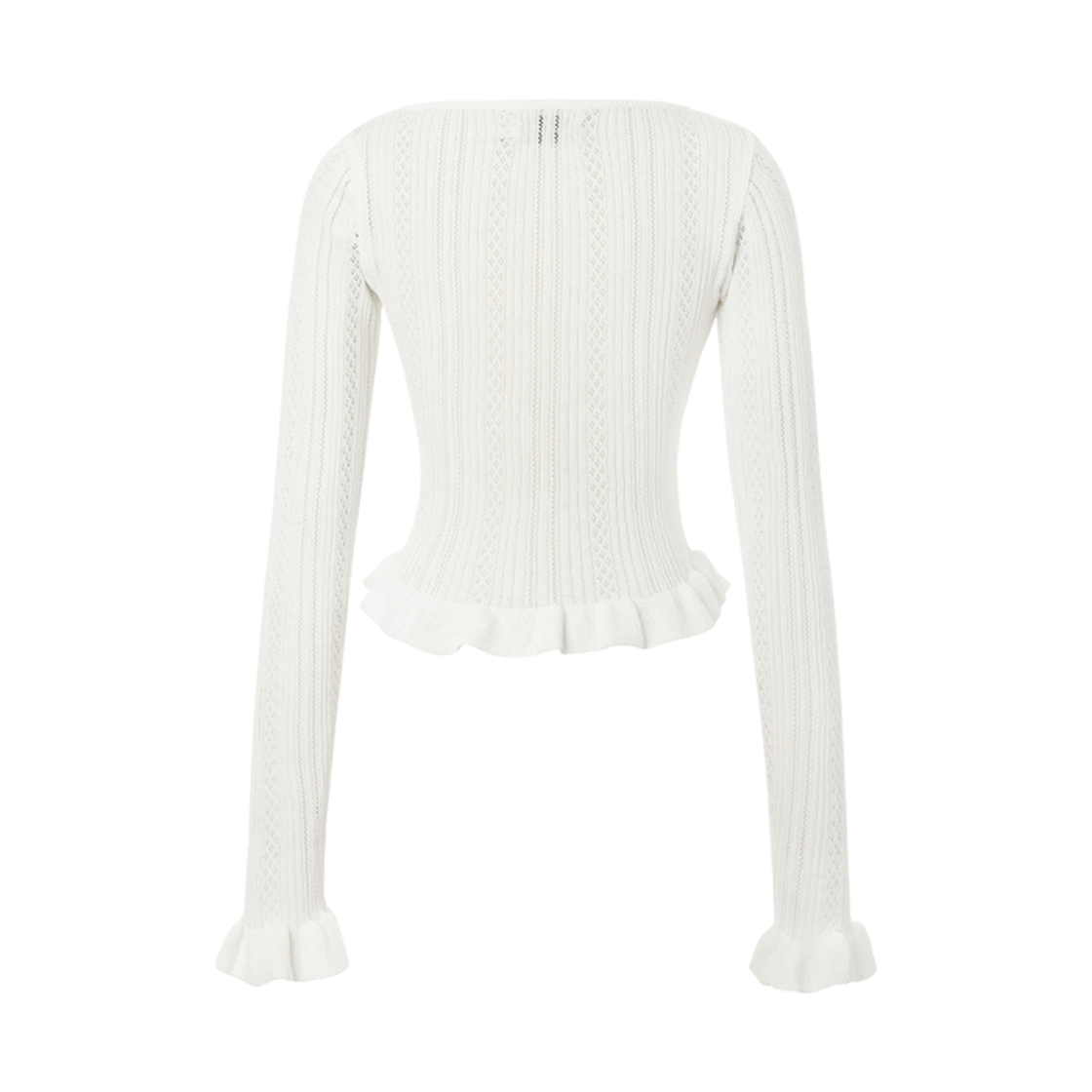 (W) 쓰리타임즈 아이리스 가디건 아이보리((W) Threetimes Iris Cardigan Ivory) - 2