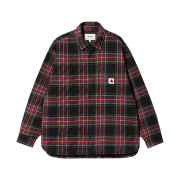 (W) Carhartt WIP Wiles Check Shirt Jacket Black