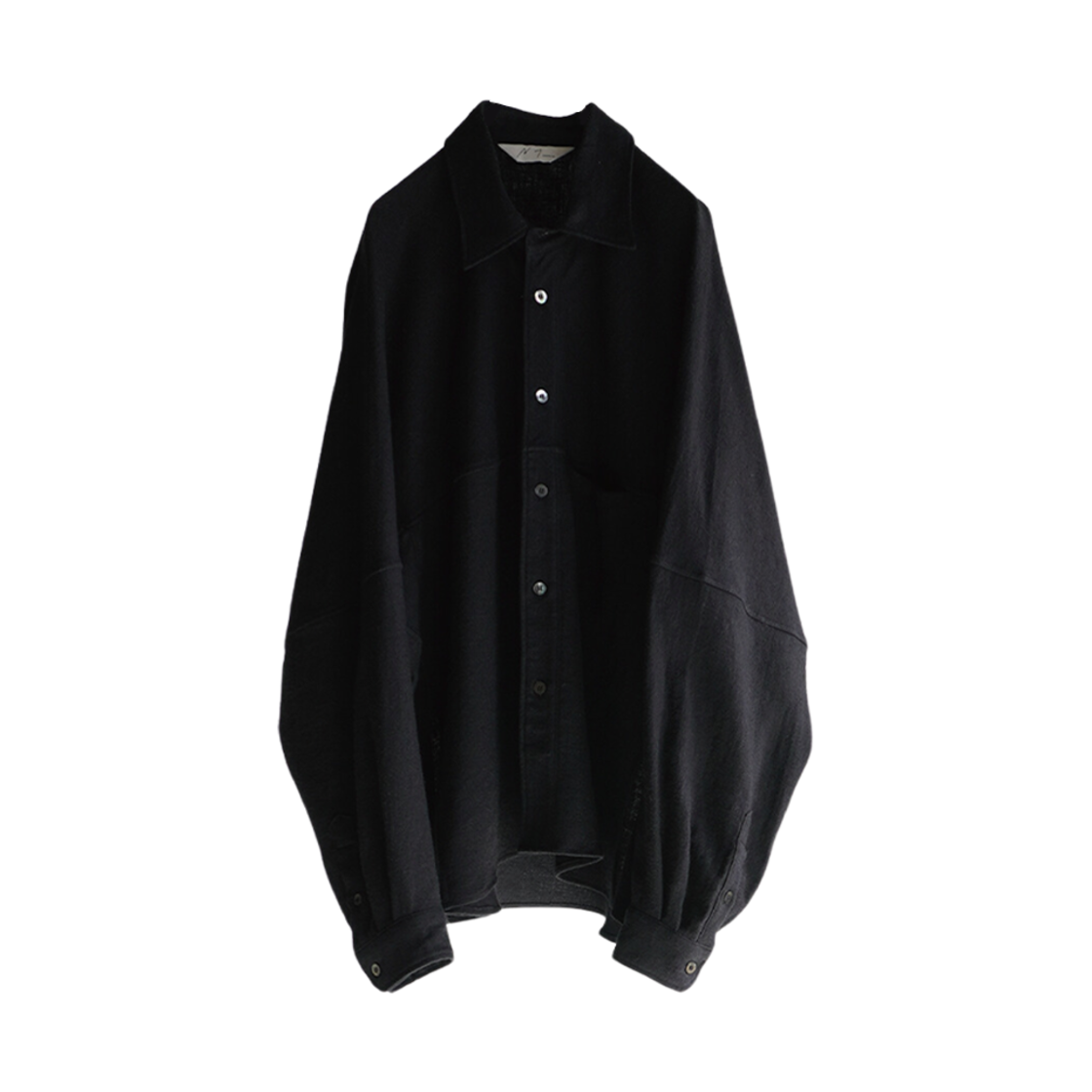 ANC-SH26 Ancellm W/L Kimono Shirt Black