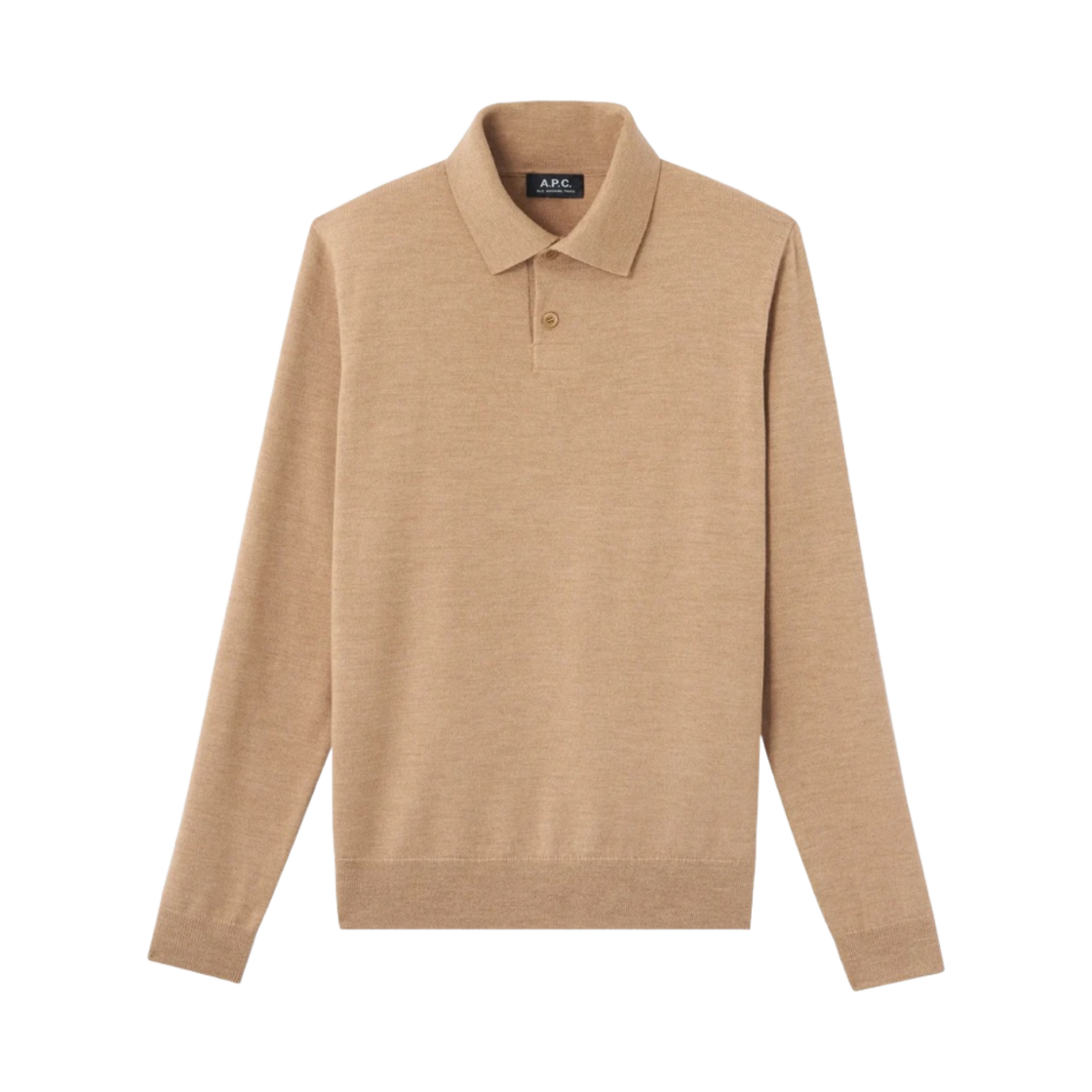 아페쎄 제리 폴로 셔츠 헤더 베이지(A.P.C. Jerry Polo Shirt Heather Beige) - 1