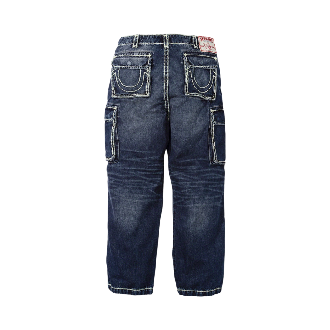 슈프림 x 트루 릴리전 데님 카고 팬츠 워시드 블루 - 21FW(Supreme x True Religion Denim Cargo Pants Washed Blue - 21FW) - 2