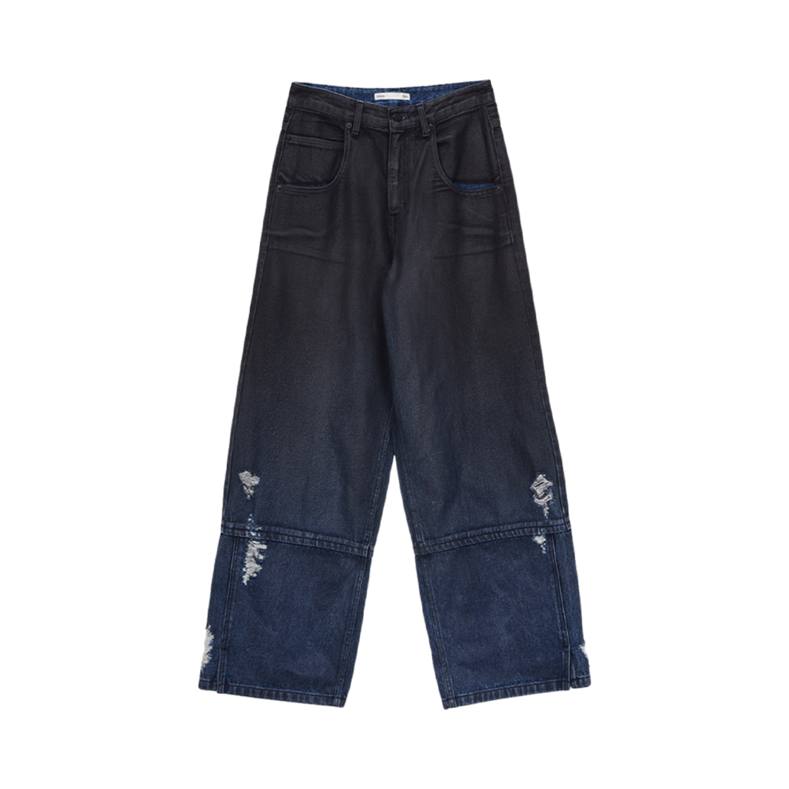 MK2334DN011M0BL (W) Matin Kim Gradation Brush Denim Pants Blue