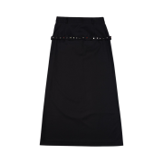 MEDIA(82) Rivet Belt Long Skirt