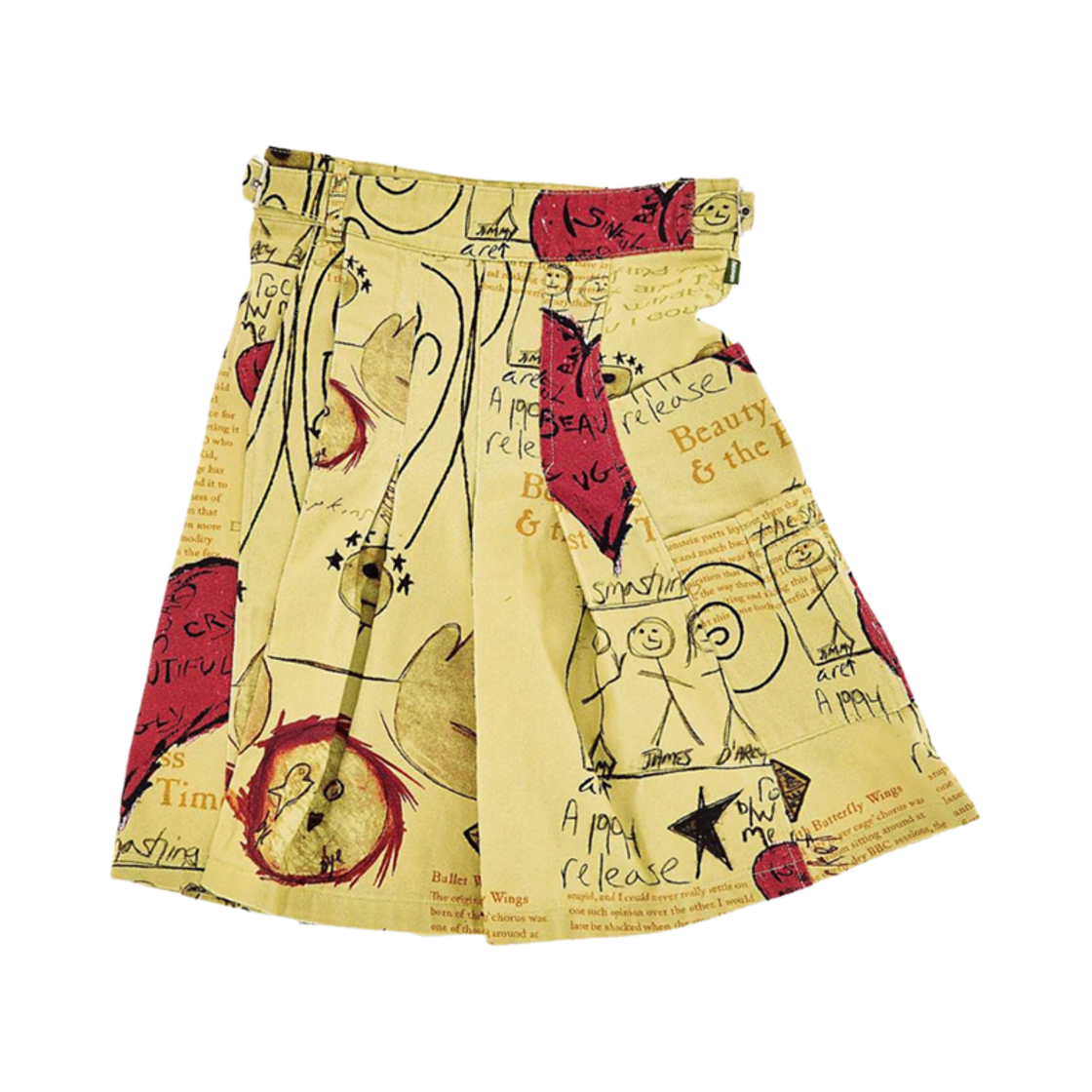 3S4RSK029D04 (W) Heaven by Marc Jacobs Rocket Skirt Yellow