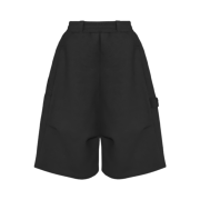 MJD x Koin Seoul Wide Carpenter Bermuda Pants Black