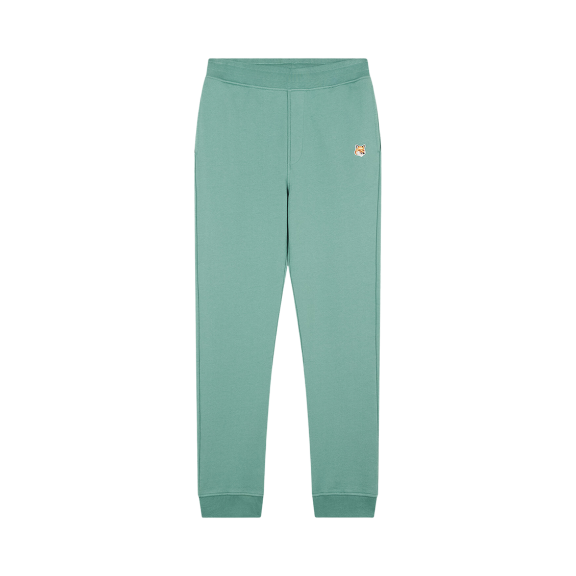 메종 키츠네 폭스 헤드 패치 레귤러 조그 팬츠 틸 그레이(Maison Kitsune Fox Head Patch Regular Jog Pants Teal Grey) - 1