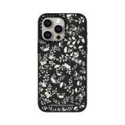 Casetify iPhone Nmk White Nacre Pattern Magsafe Impact Case Black