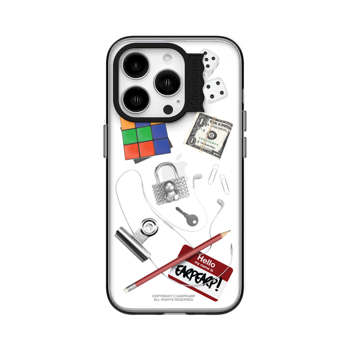 어프어프 데스크 파코 오브젝트 블랙 (웨이브라벨)