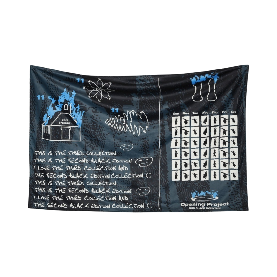 FWRSAXA836M Opening Project Black Edition RAM Blanket Black Blue