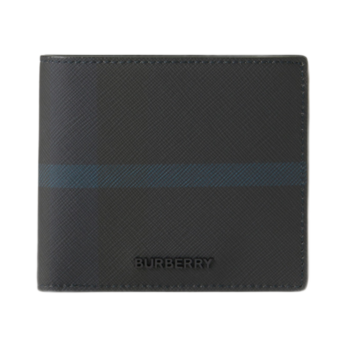 버버리 체크 반지갑 코인 지갑 네이비(Burberry Check Bifold Coin Wallet Navy) - 1