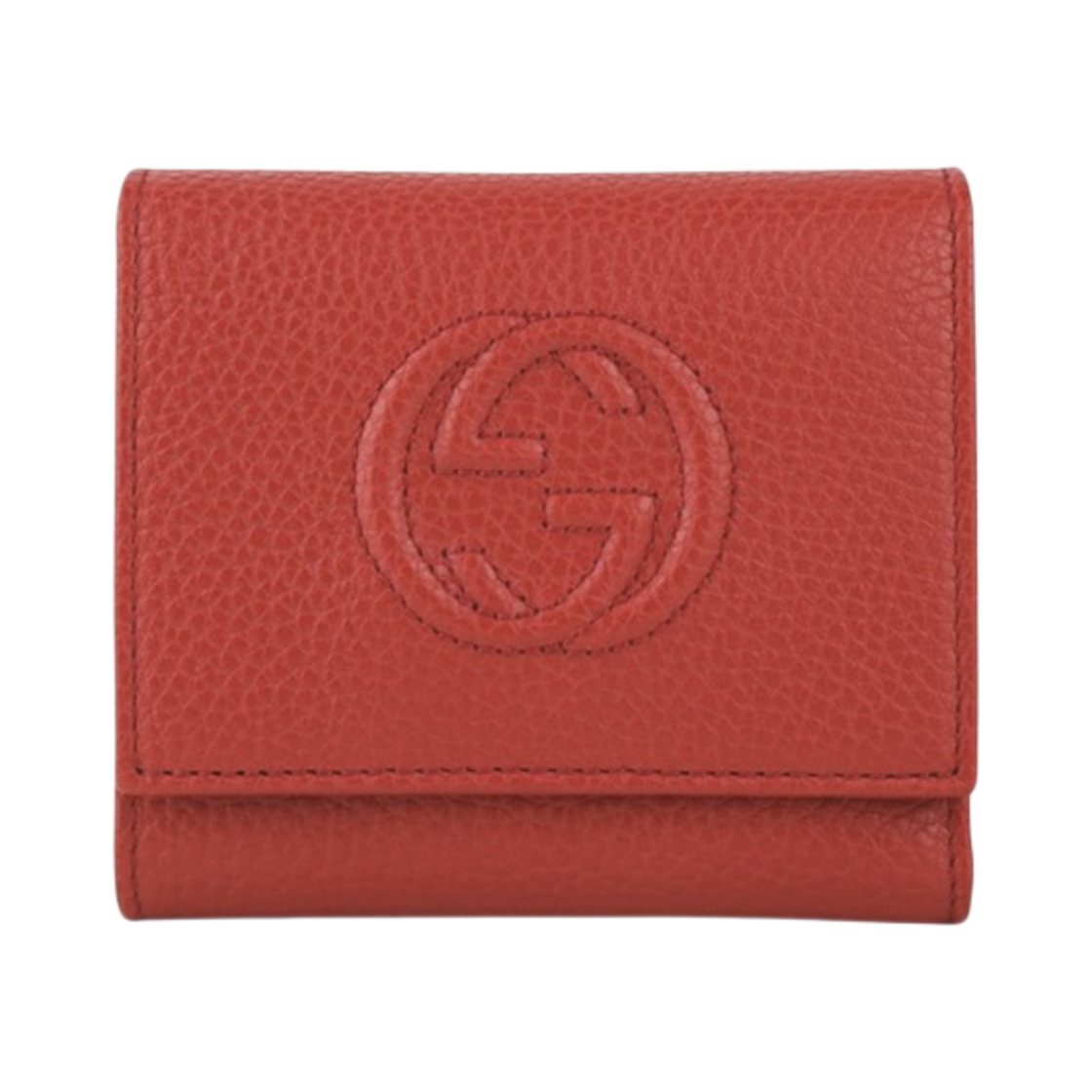 598207-A7M0G-6523 Gucci Soho Flap Wallet Red