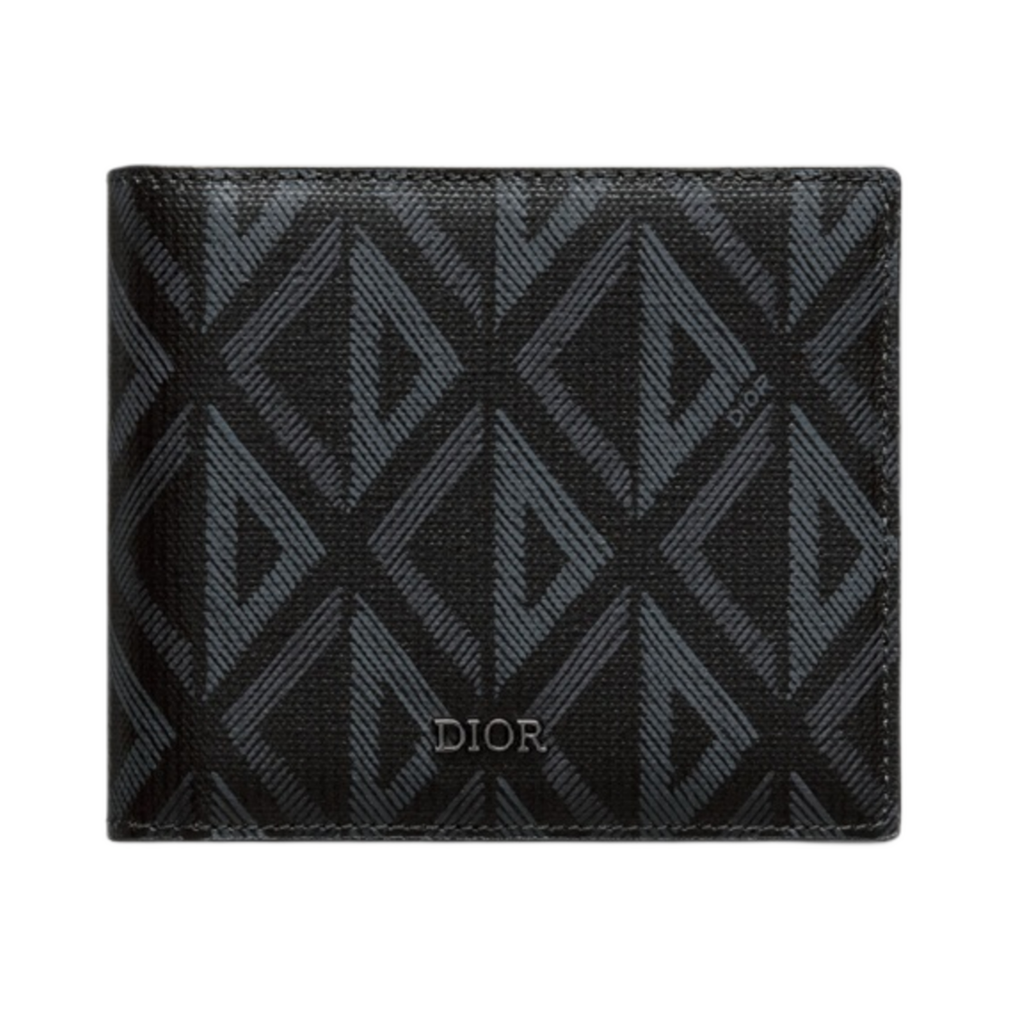 디올 컴팩트 지갑 블랙 CD 다이아몬드 캔버스(Dior Compact Wallet Black CD Diamond Canvas) - 1
