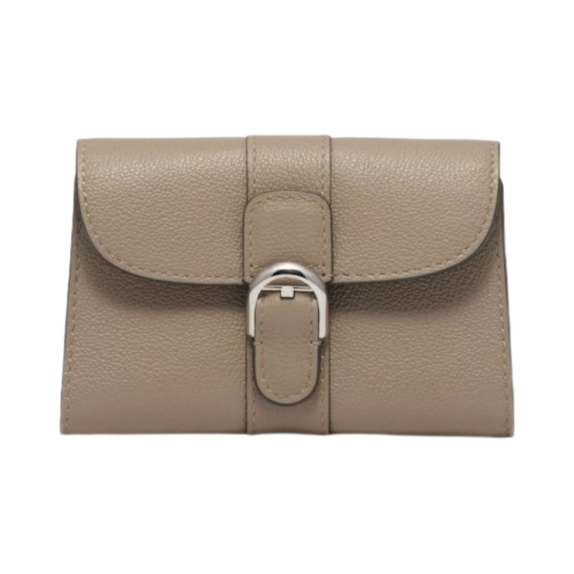 AB0614AAU082DPA Delvaux Brillant Card Holder Rodeo Calf Palladium Tourterelle