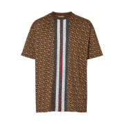 Burberry Munley Monogram Motif T-Shirt Bridle Brown
