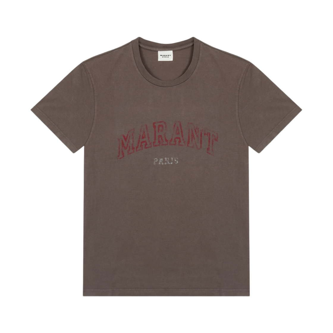 (W) 이자벨 마랑 오너 코튼 티셔츠 페이디드 블랙 - 23SS((W) Isabel Marant Honore Cotton T-Shirt Faded Black - 23SS) - 1