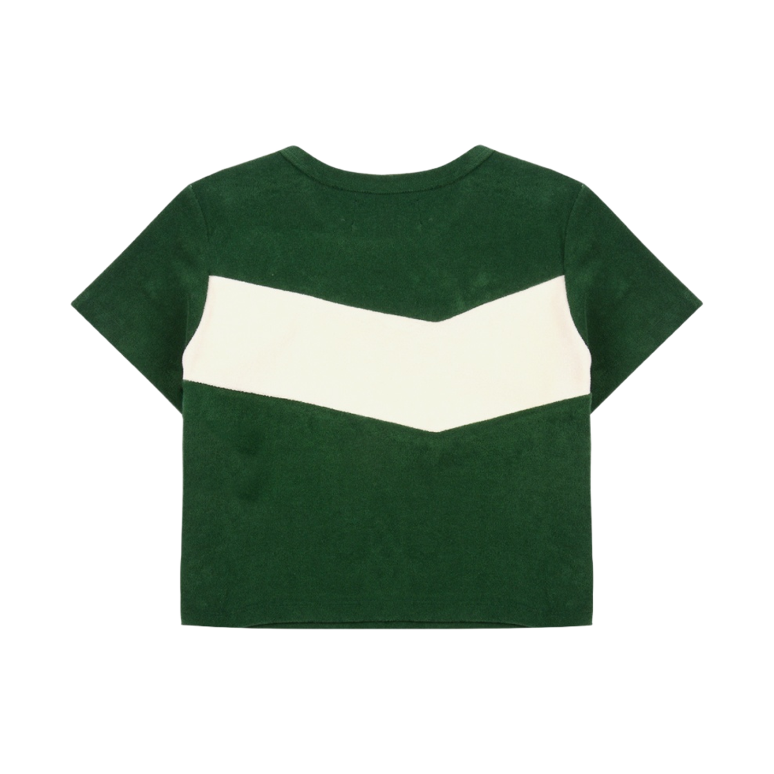 (W) 마뗑킴 컬러 블락 테리 크롭탑 그린((W) Matin Kim Color Block Terry Crop Top Green) - 2