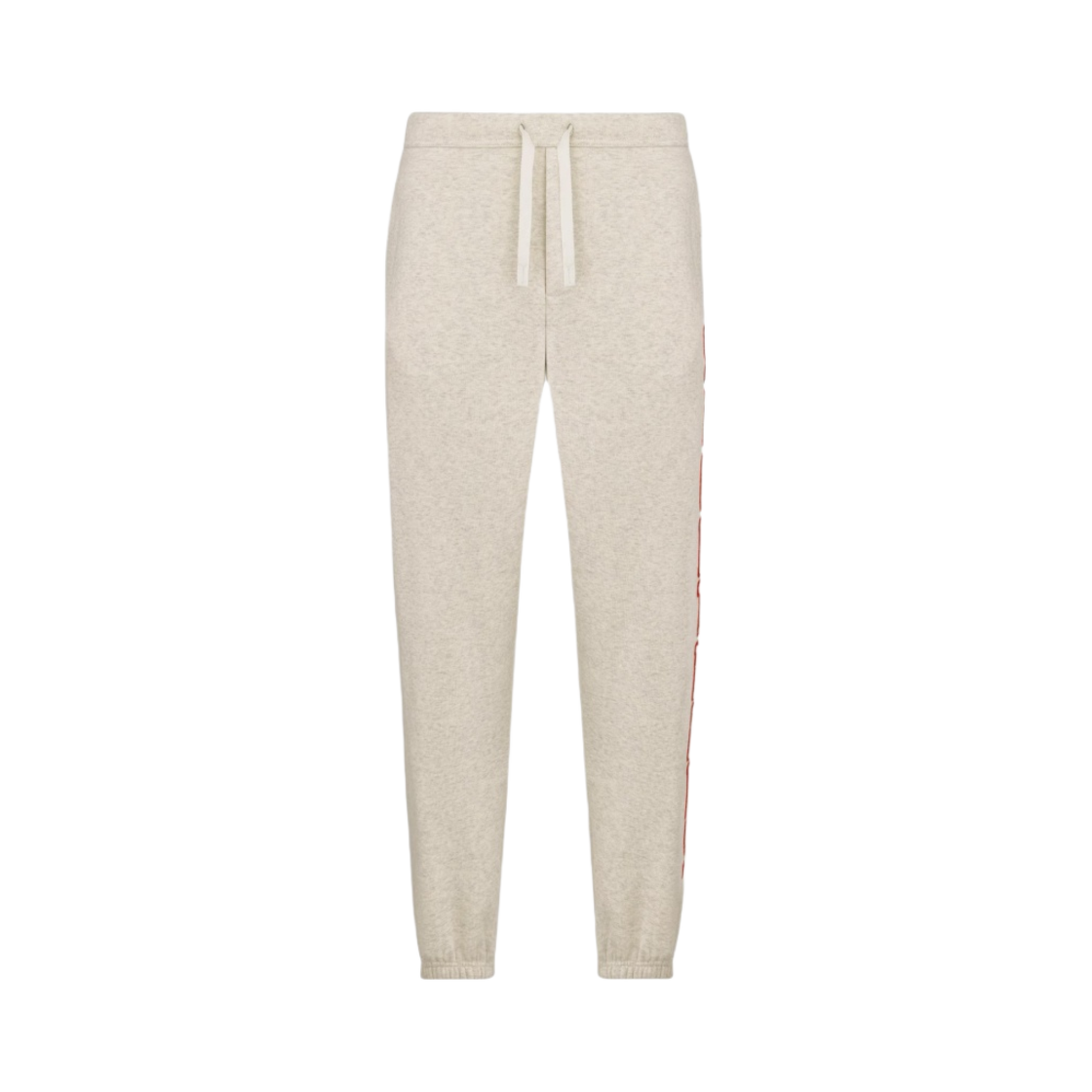 디올 x 데님 티어스 디올 티어스 트랙 팬츠 코튼 플리스 헤더드 에크루(Dior x Denim Tears Dior Tears Track Pants Cotton Fleece Heathered Ecru) - 1