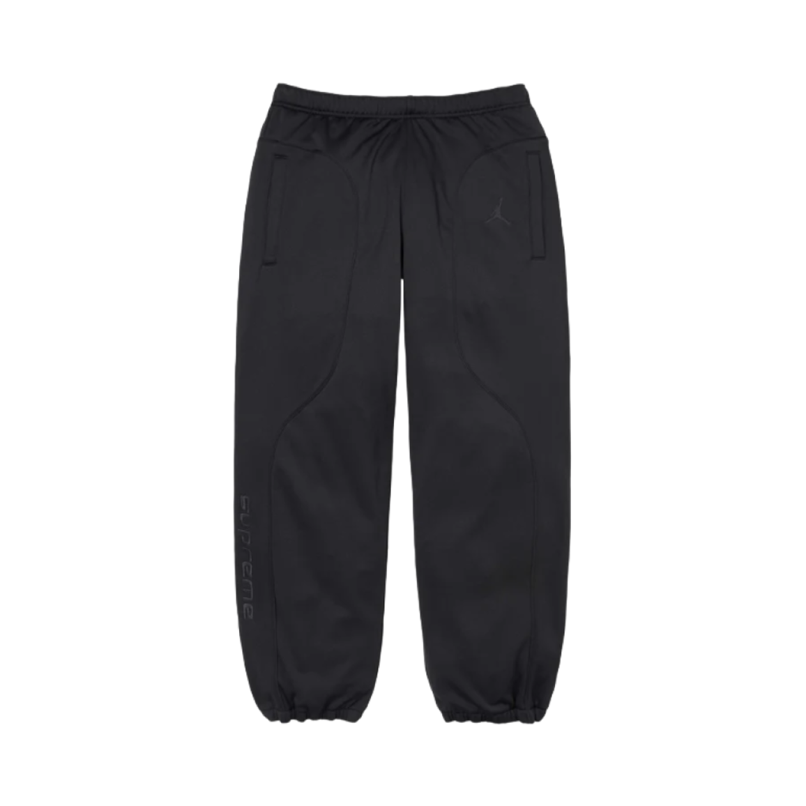 슈프림 x 조던 트리콧 트랙 팬츠 블랙 - 24FW(Supreme x Jordan Tricot Track Pants Black - 24FW)