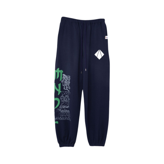C11PT502-NAVY Maison Mihara Yasuhiro General Scale x Mendrill Distressed Pants Navy