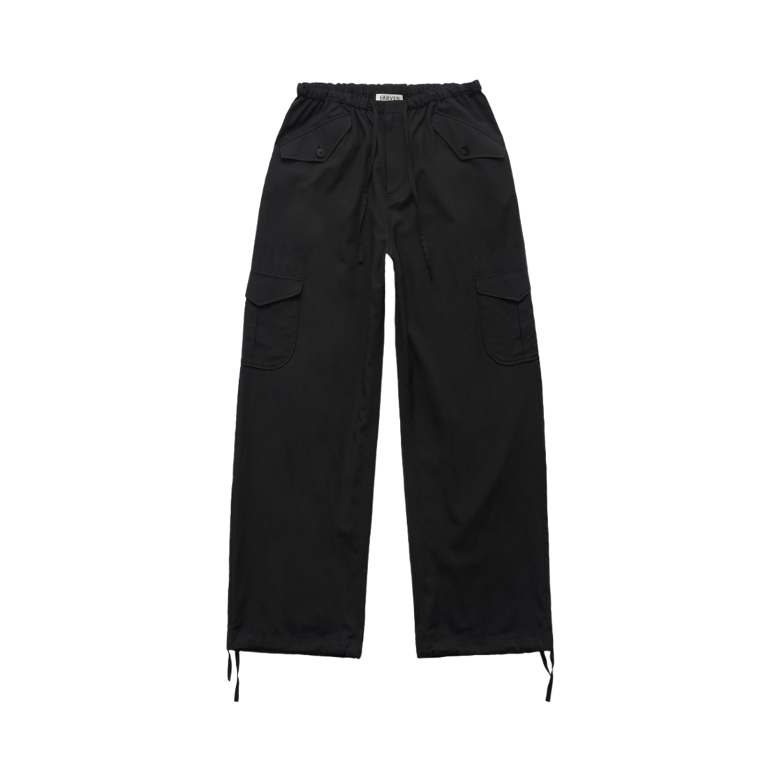 파르벵 포터 스트링 카고 팬츠 블랙(FARVEN Potter String Cargo Pants Black)