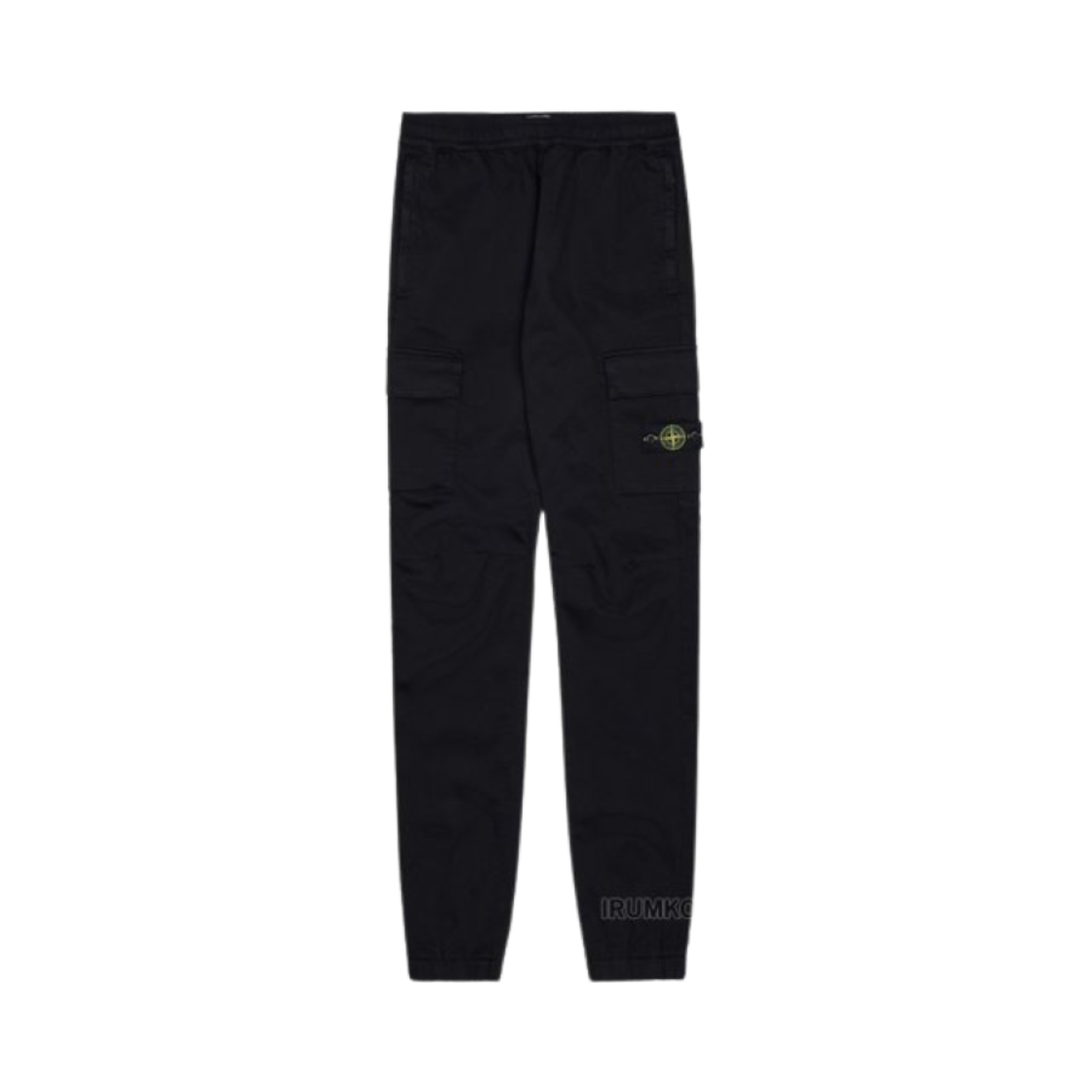 (키즈) 스톤 아일랜드 30812 로고 코튼 카고 팬츠 블랙 - 24FW((Kids) Stone Island 30812 Logo Cotton Cargo Pants Black - 24FW) - 1