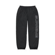 Supreme Spellout Embroidered Track Pants Black - 23FW