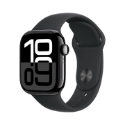Apple Watch Series 10 42mm GPS Jet Black Aluminium Case with Sport Band S/M Black (Korean Ver.)