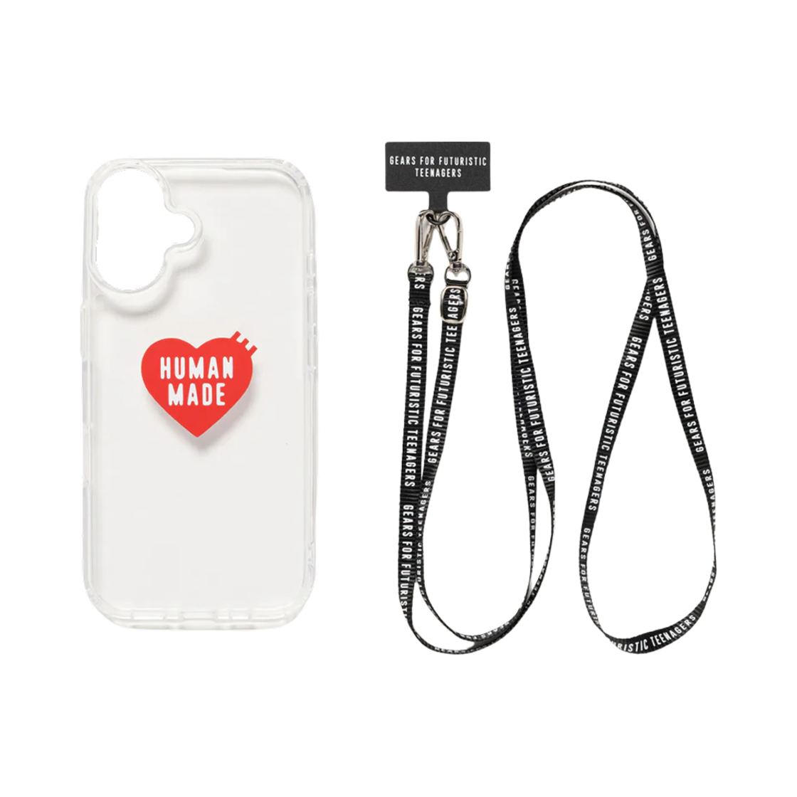 휴먼 메이드 HM 아이폰 16 케이스 블랙(Human Made HM iPhone 16 Case Black)