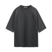 Polyteru Human Index Human Raglan 1/2 Mock T-Shirt Charcoal