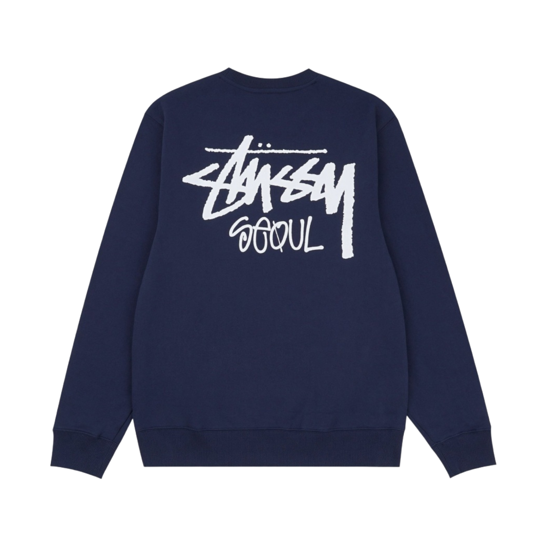 스투시 스탁 서울 크루넥 네이비 2021