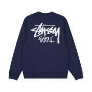 Stussy Stock Seoul Crew Navy 2021