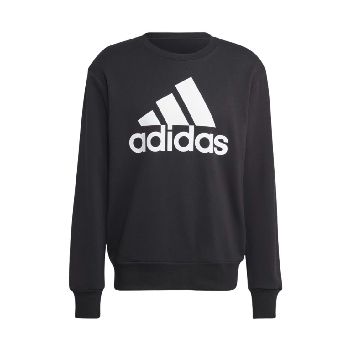 아디다스 에센셜 프렌치 테리 빅 로고 스웨트셔츠 블랙 - US 사이즈(Adidas Essential French Terry Big Logo Sweatshirt Black - US Sizing) - 1