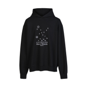 Maison Margiela Logo Hooded Sweatshirt Black