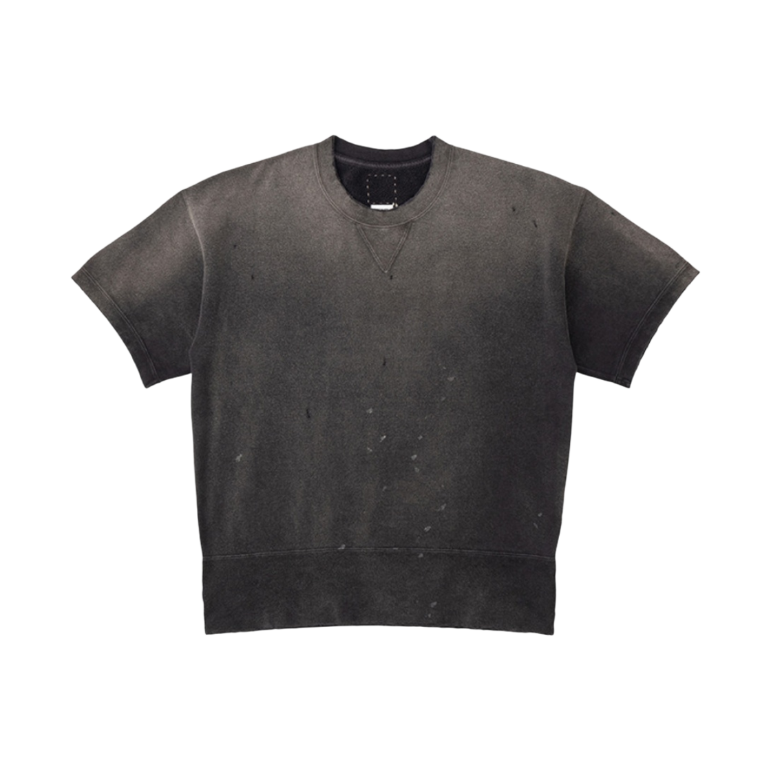 비즈빔 코트 스웨트 숏슬리브 크래쉬 티셔츠 블랙 - 23SS(Visvim Court Sweat S/S Crash T-Shirt Black - 23SS)