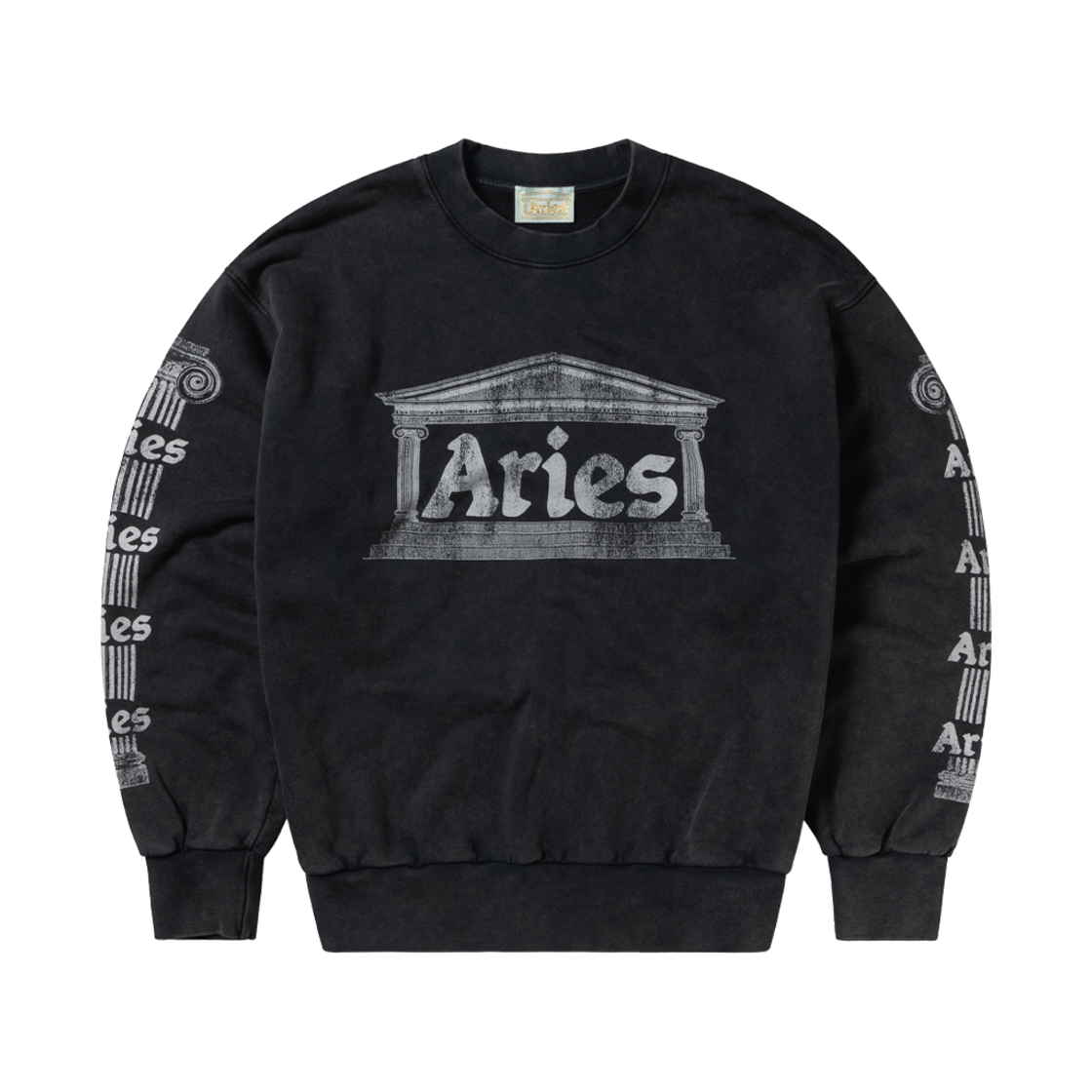 에리즈 얼라이즈 엔션트 컬럼 스웨트 블랙 - 24FW(Aries Aged Ancient Column Sweat Black - 24FW)