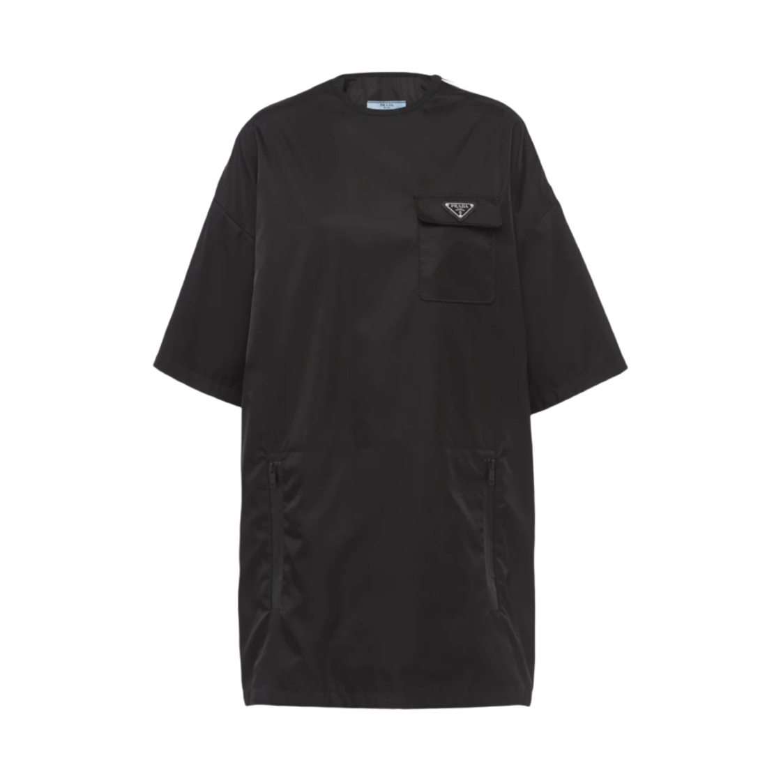 (W) 프라다 리나일론 미니 드레스 블랙((W) Prada Re-Nylon Mini Dress Black) - 1